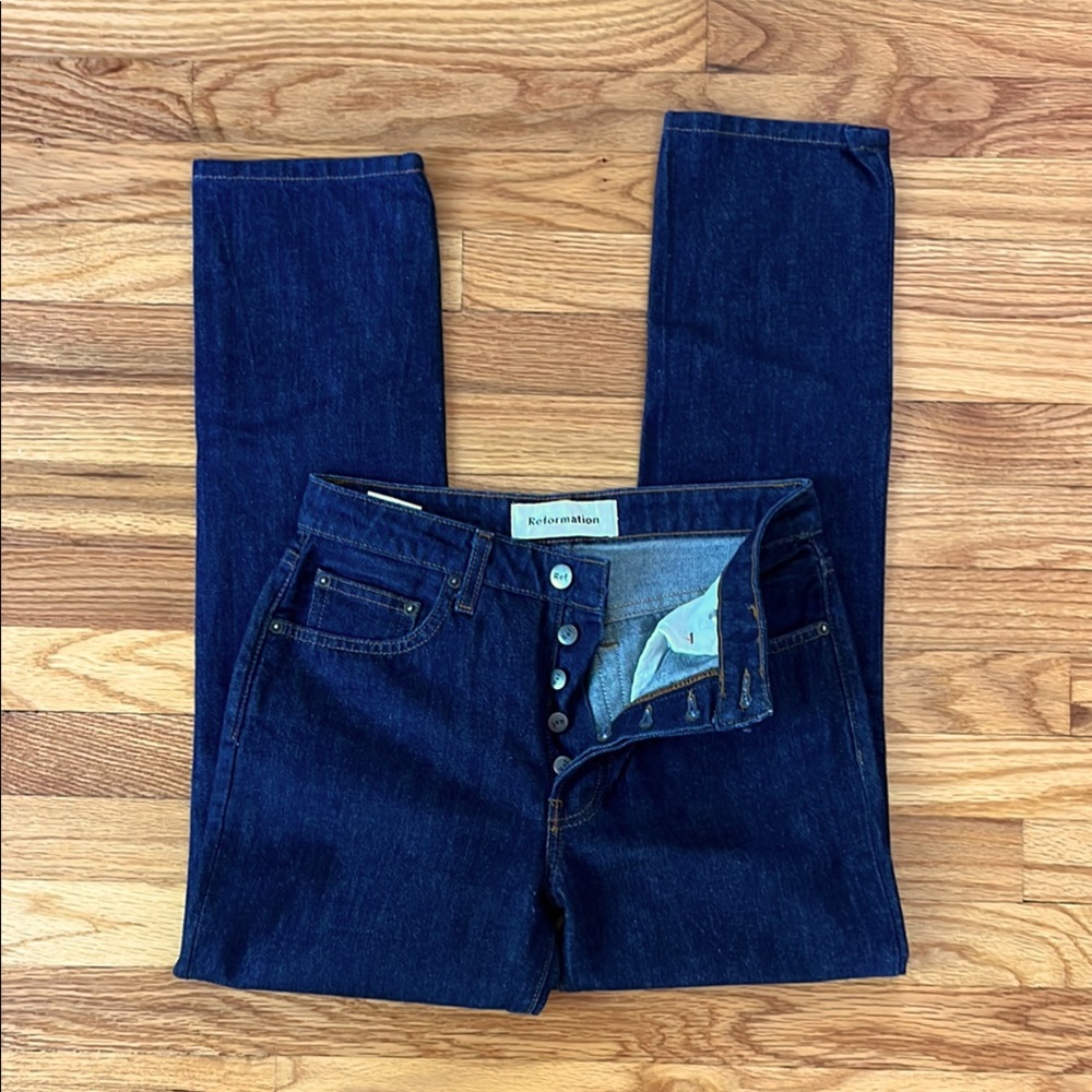 REFORMATION Winona Mid Slim Jean, Volta wash, 26